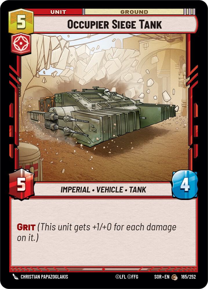 SWU Spark of the Rebellion - 165 Occupier Siege Tank