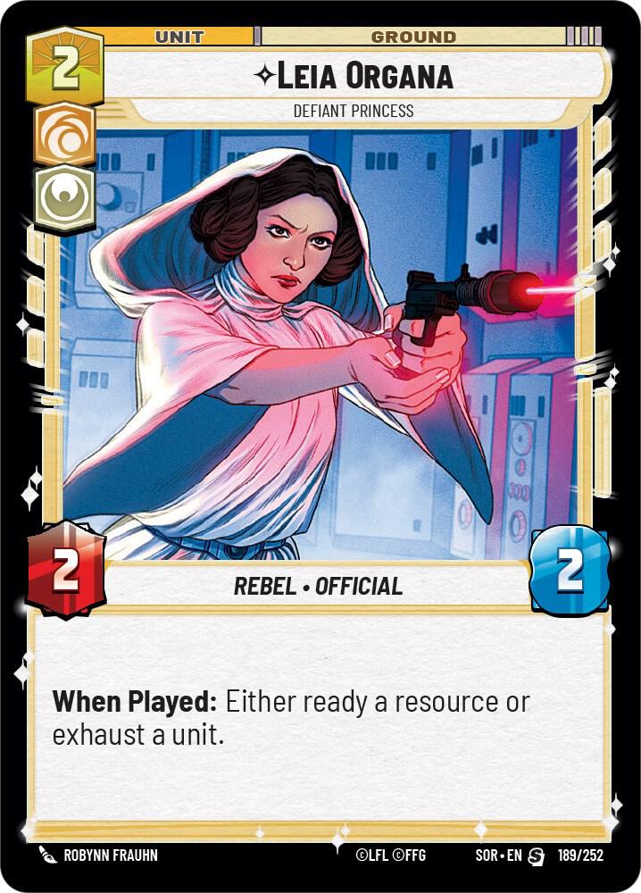SWU Spark of the Rebellion - 189 Leia Organa