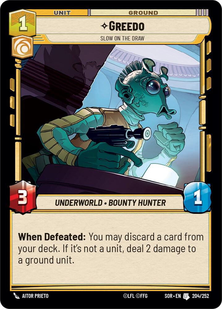 SWU Spark of the Rebellion - 204 Greedo