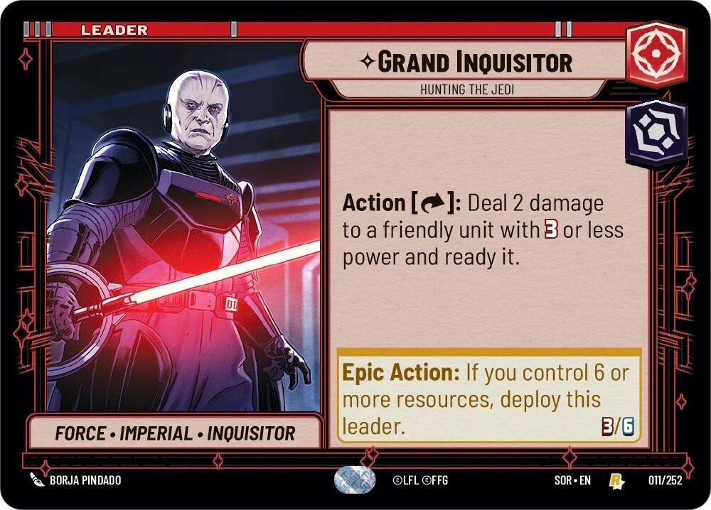 SWU Spark of the Rebellion - 011 Grand Inquisitor