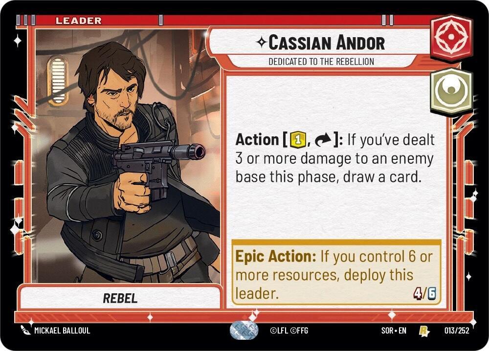 SWU Spark of the Rebellion - 013 Cassian Andor