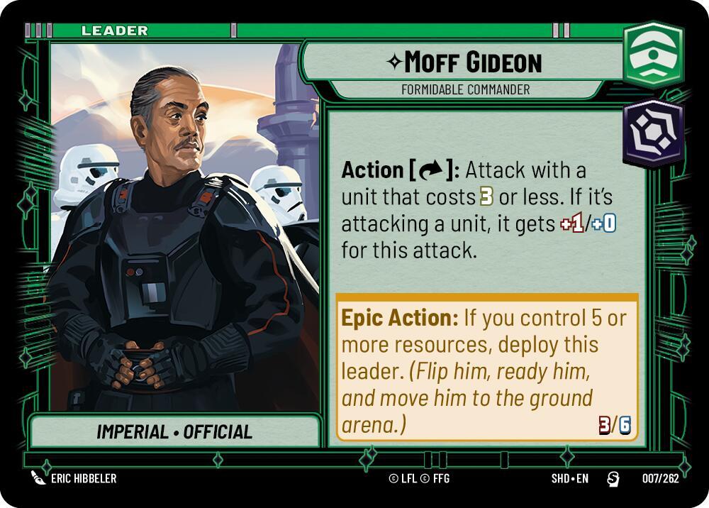 SWU Shadows of the Galaxy - Moff Gideon