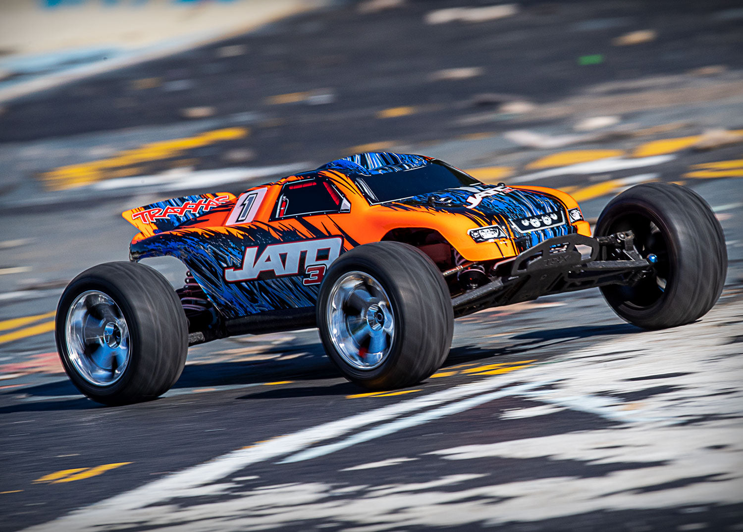 Traxxas - Jato 3.3 2WD RTR Nitro Stadium Truck w/TQi, Naranja