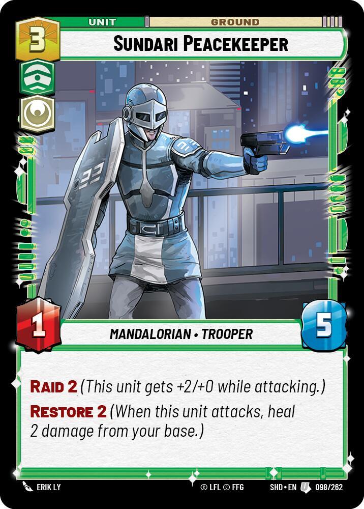 SWU Shadows of the Galaxy - Sundari Peacekeeper