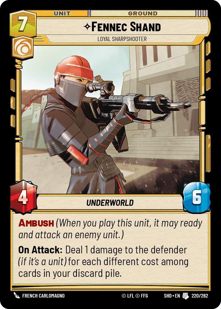 SWU Shadows of the Galaxy - Fennec Shand