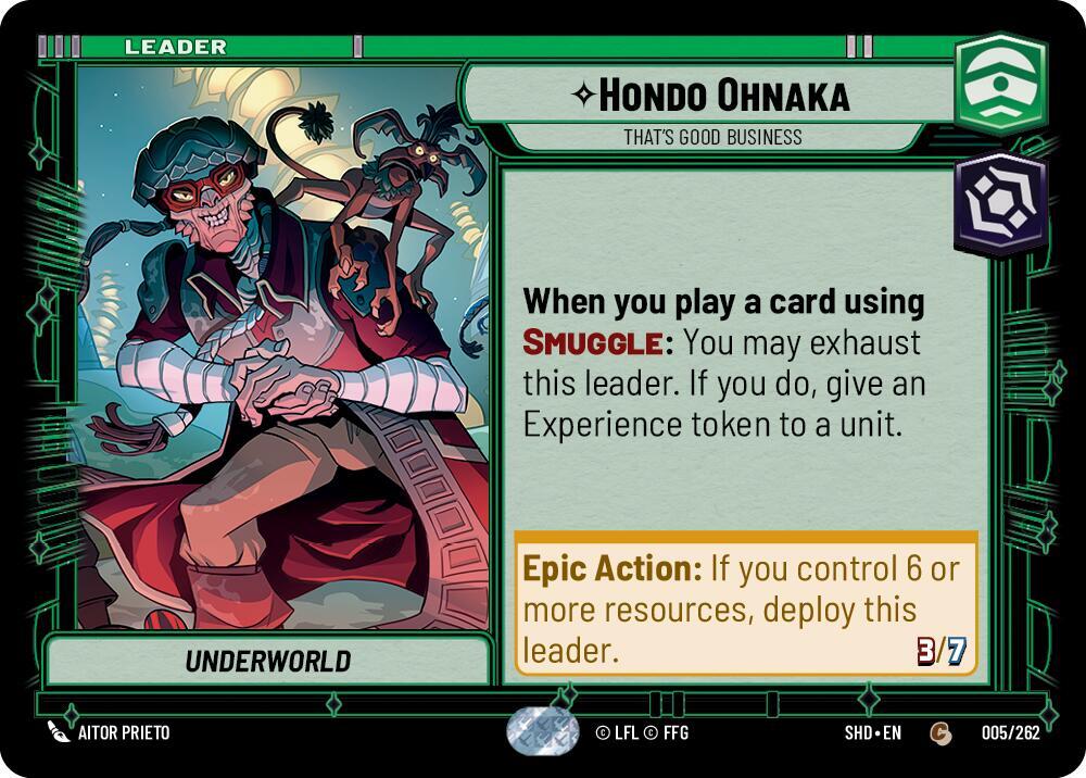 SWU Shadows of the Galaxy - Hondo Ohnaka