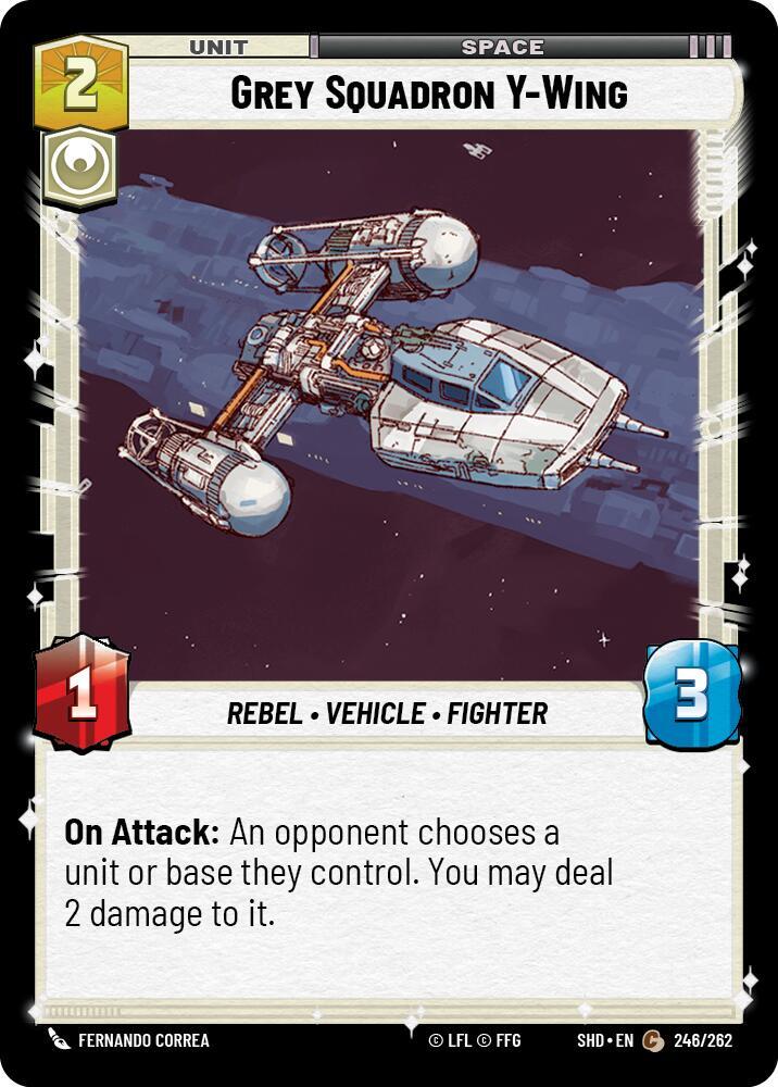 SWU Shadows of the Galaxy - Grey Squadron Y-Wing