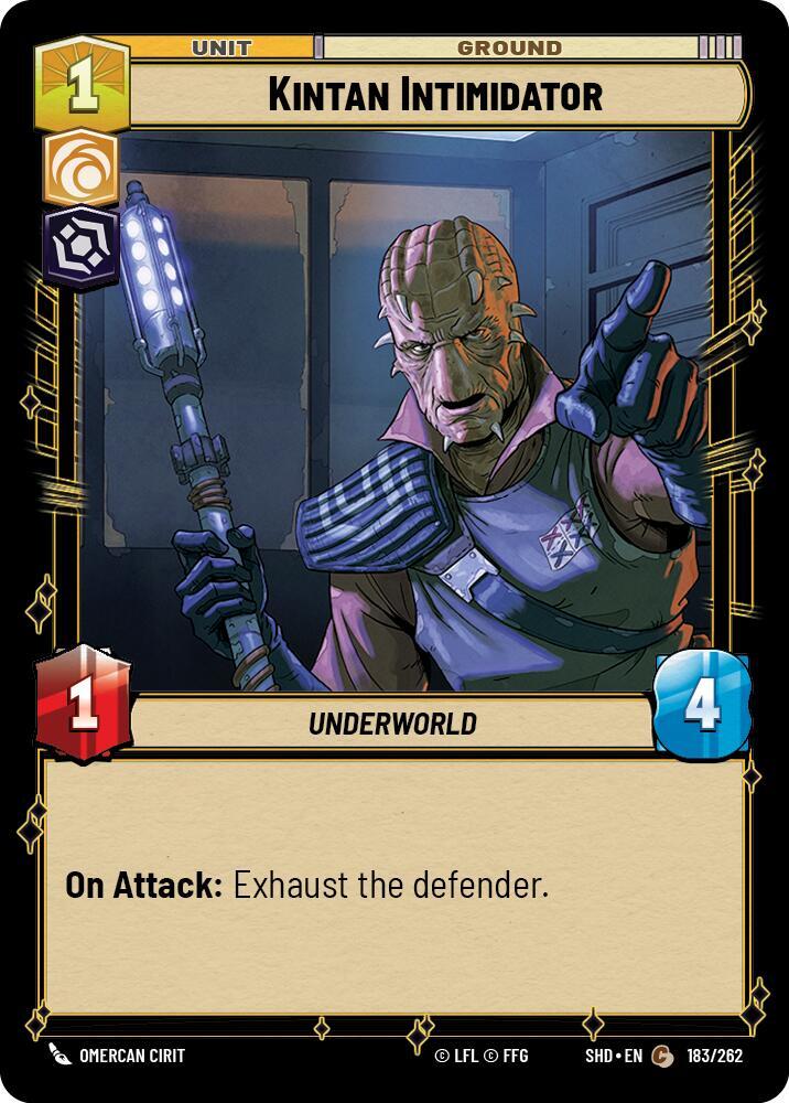 SWU Shadows of the Galaxy - Kintan Intimidator