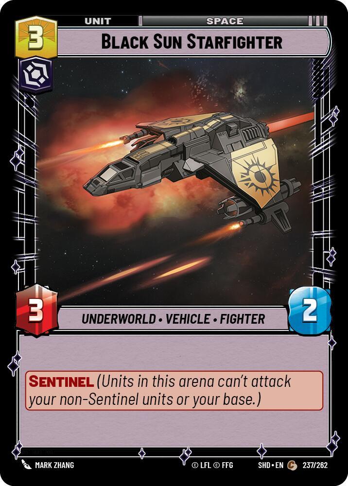 SWU Shadows of the Galaxy - Black Sun Starfighter