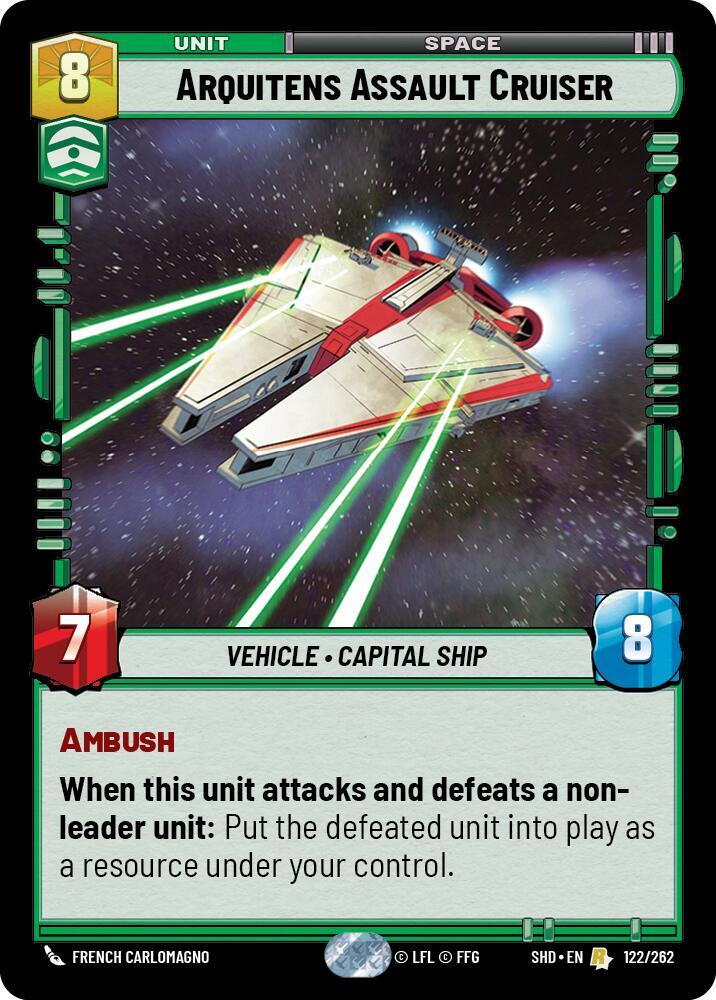 SWU Shadows of the Galaxy - Arquitens Assault Cruiser