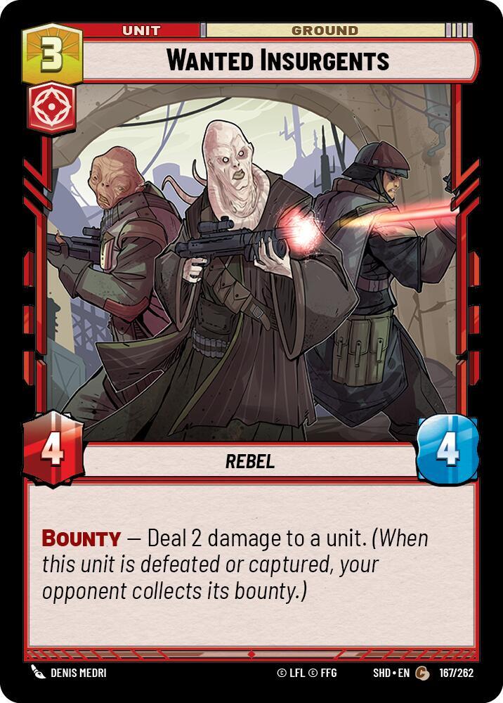 SWU Shadows of the Galaxy - Wanted Insurgents