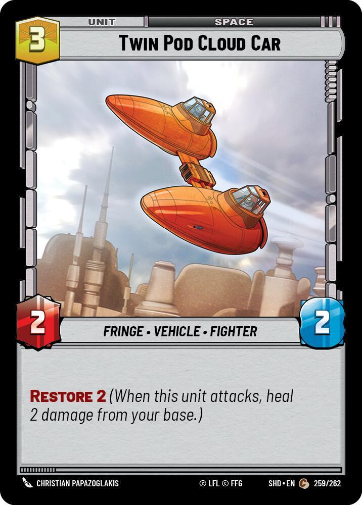 SWU Shadows of the Galaxy - Twin Pod Cloud Car