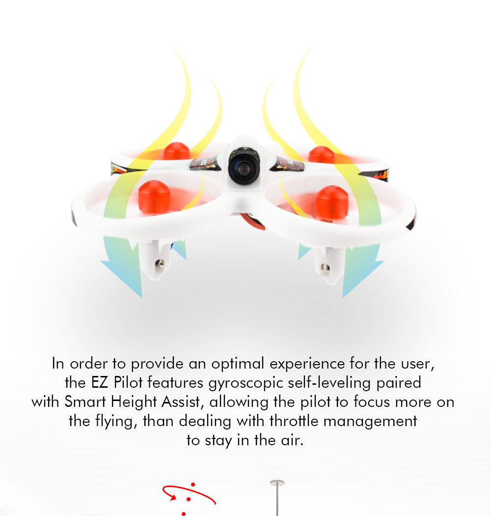 E Max - EZ Pilot Beginner Indoor Racing Drone - With Controller & Goggle RTF