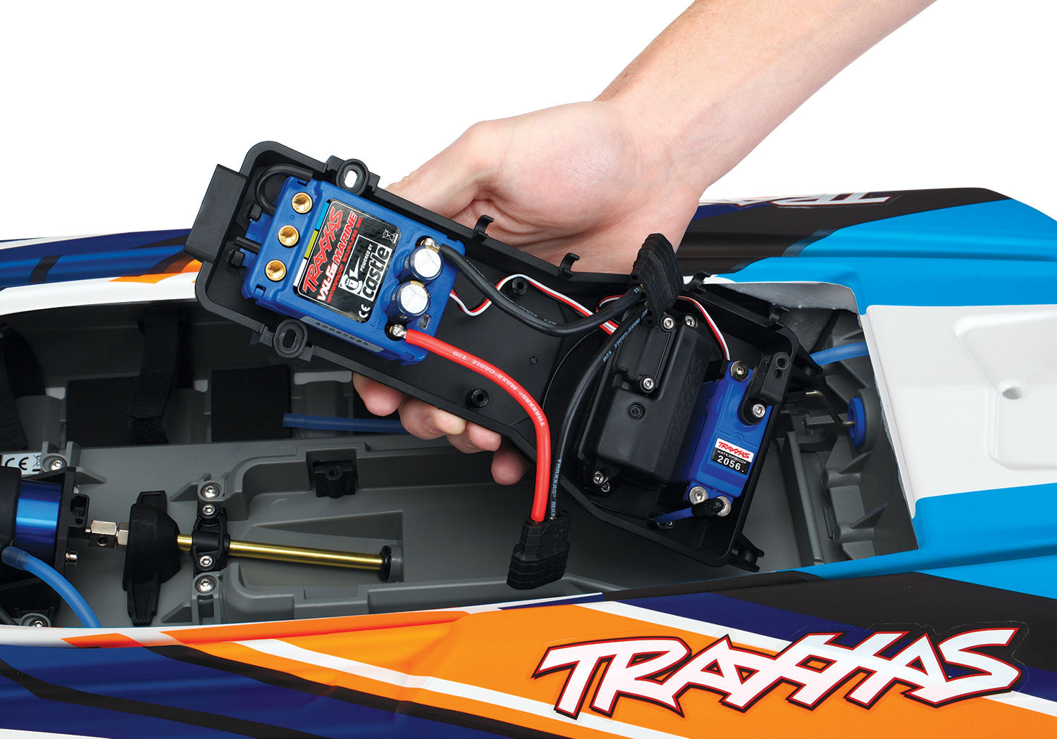 Traxxas - DCB M41 Widebody-Catamaran, Roja