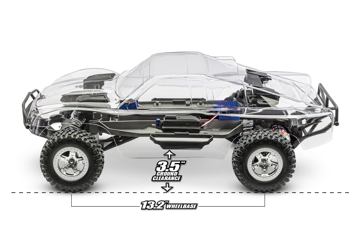 Traxxas - Slash® 1/10 Electric 2WD Short Course Truck Kit (Clear) w/XL-5™ ESC & TQ™ 2.4GHz Radio