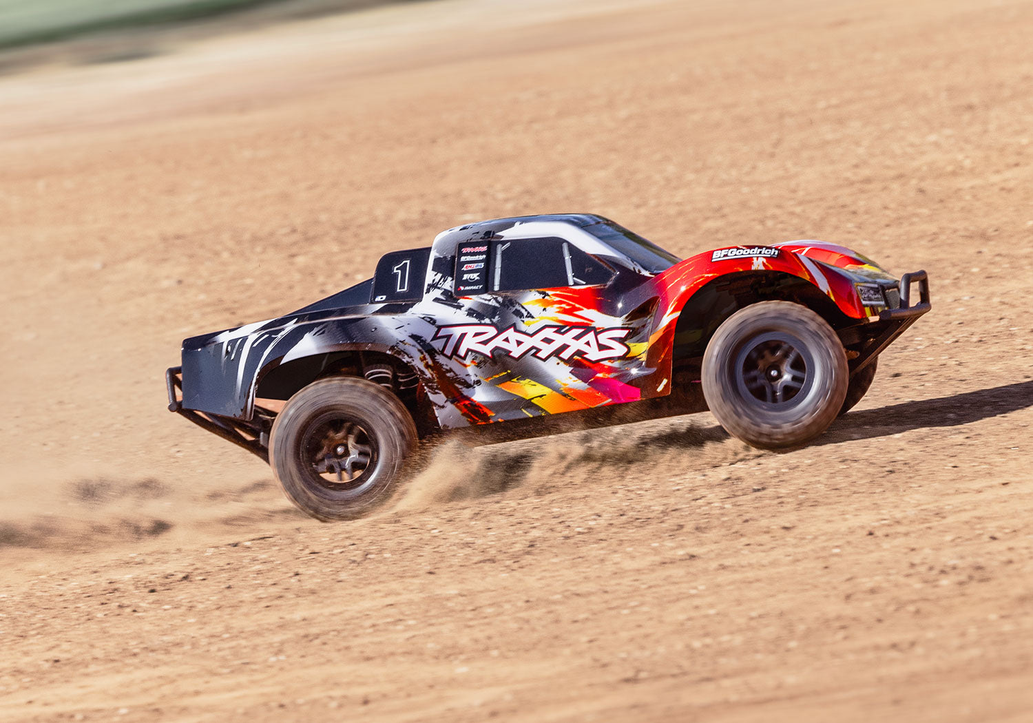 Traxxas - Slash VX3 1/10 RTR 2WD Brushless Short Course Truck w/VX3 ESC, TQi™ Sport 2.4GHz Radio & TSM®, Roja
