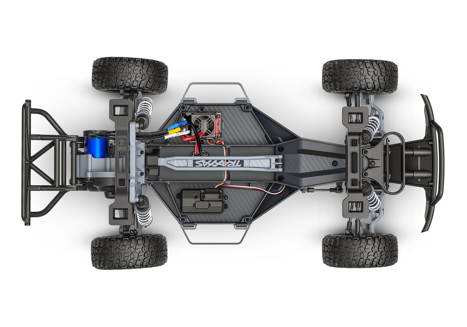 Traxxas - Slash VX3 1/10 RTR 2WD Brushless Short Course Truck w/VX3 ESC, TQi™ Sport 2.4GHz Radio & TSM®, Azul
