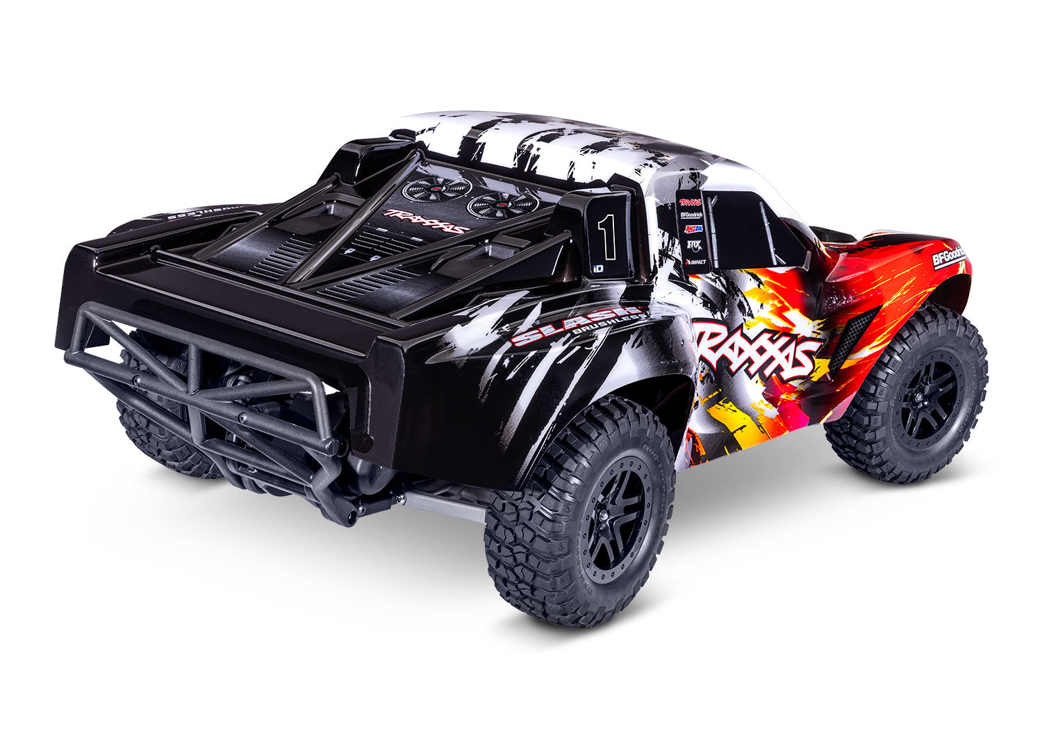 Traxxas - Slash VX3 1/10 RTR 2WD Brushless Short Course Truck w/VX3 ESC, TQi™ Sport 2.4GHz Radio & TSM®, Roja