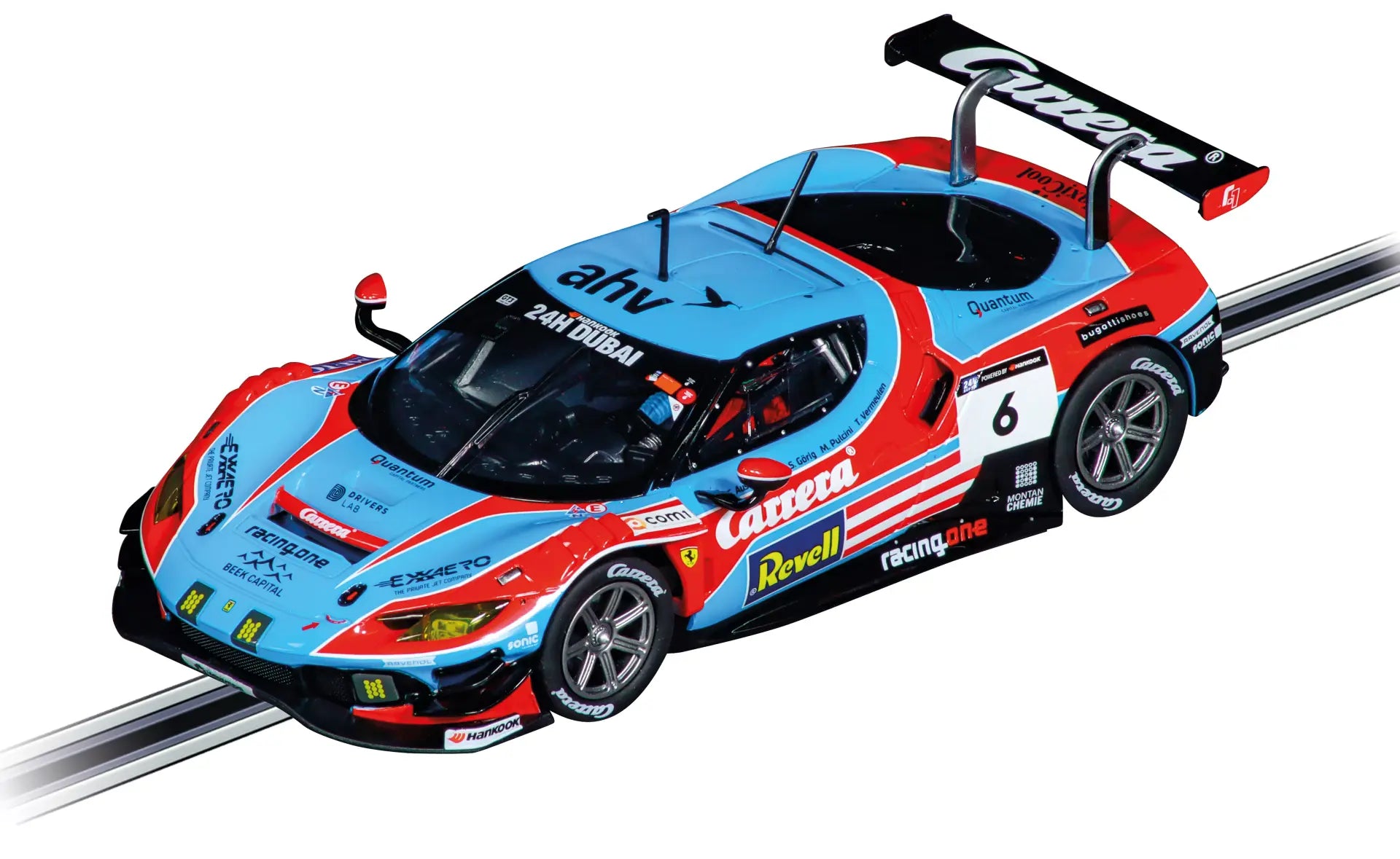 Carrera - "Ferrari 296 GT3 "Carrera, No.6" 24H Dubai Analogo, Escala 1/32