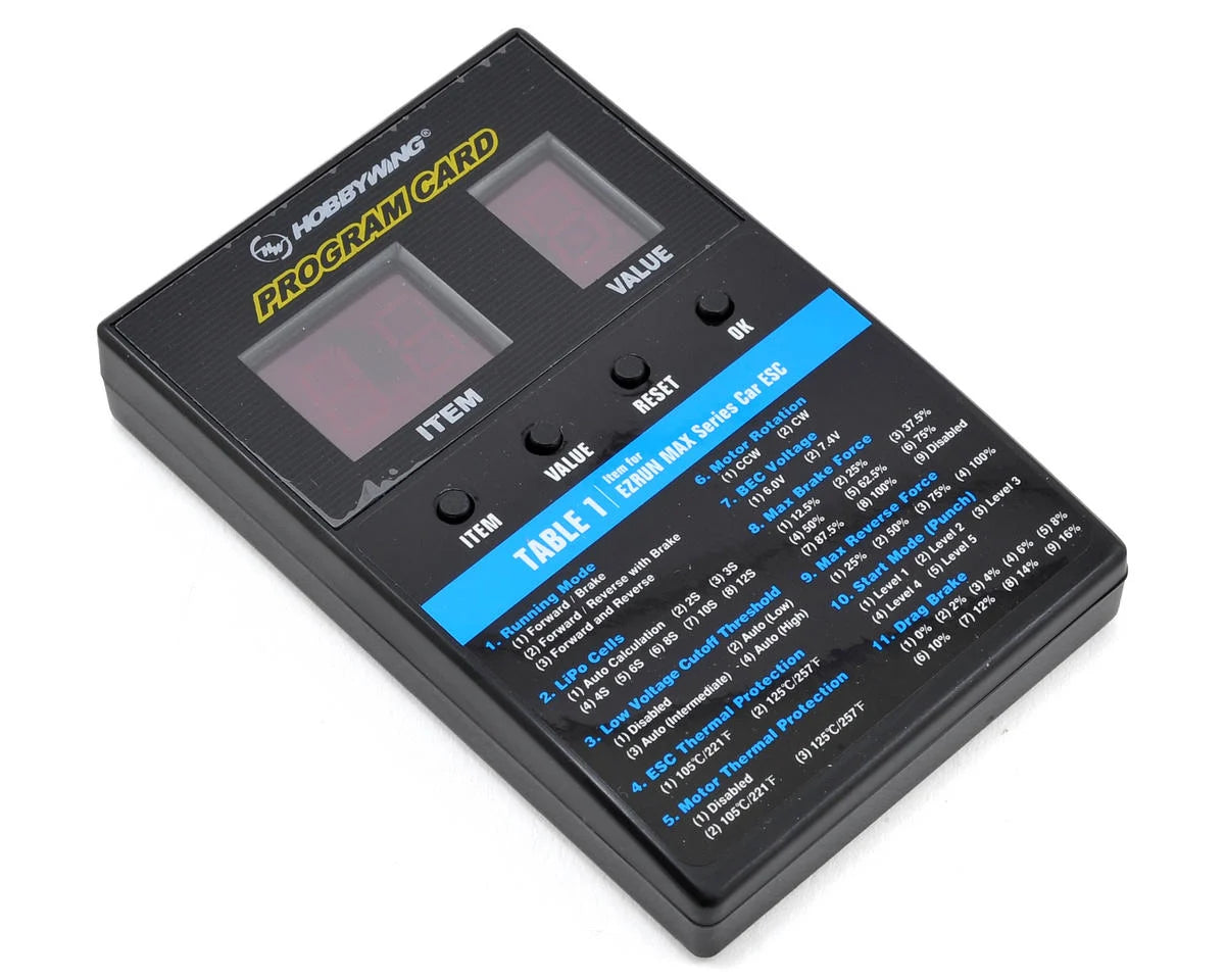 Hobbywing - LED Program Card