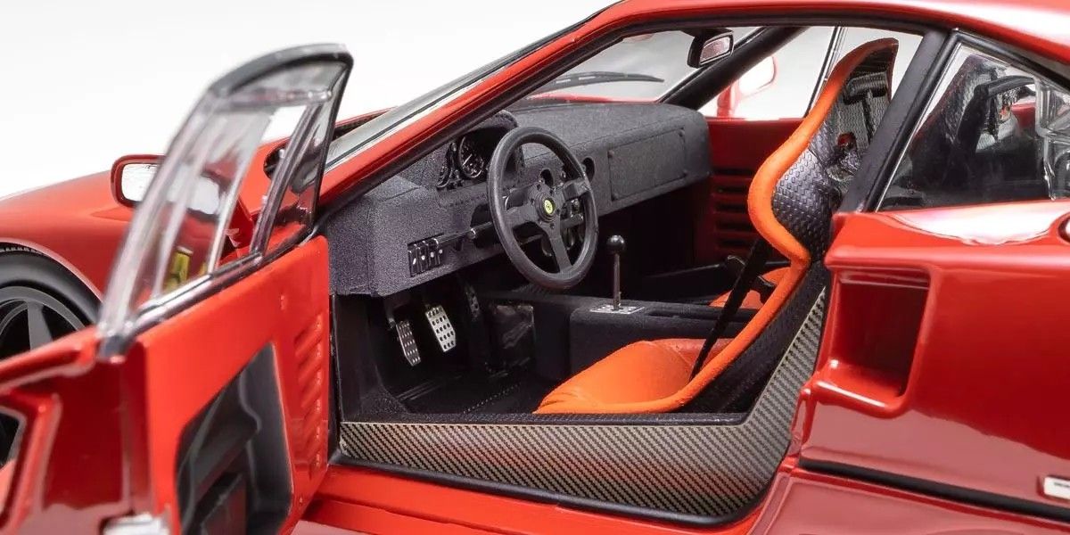 Kyosho - ORIGINAL 1/18scale Ferrari F40 Light Weight LM Wing (Red), escala 1:18
