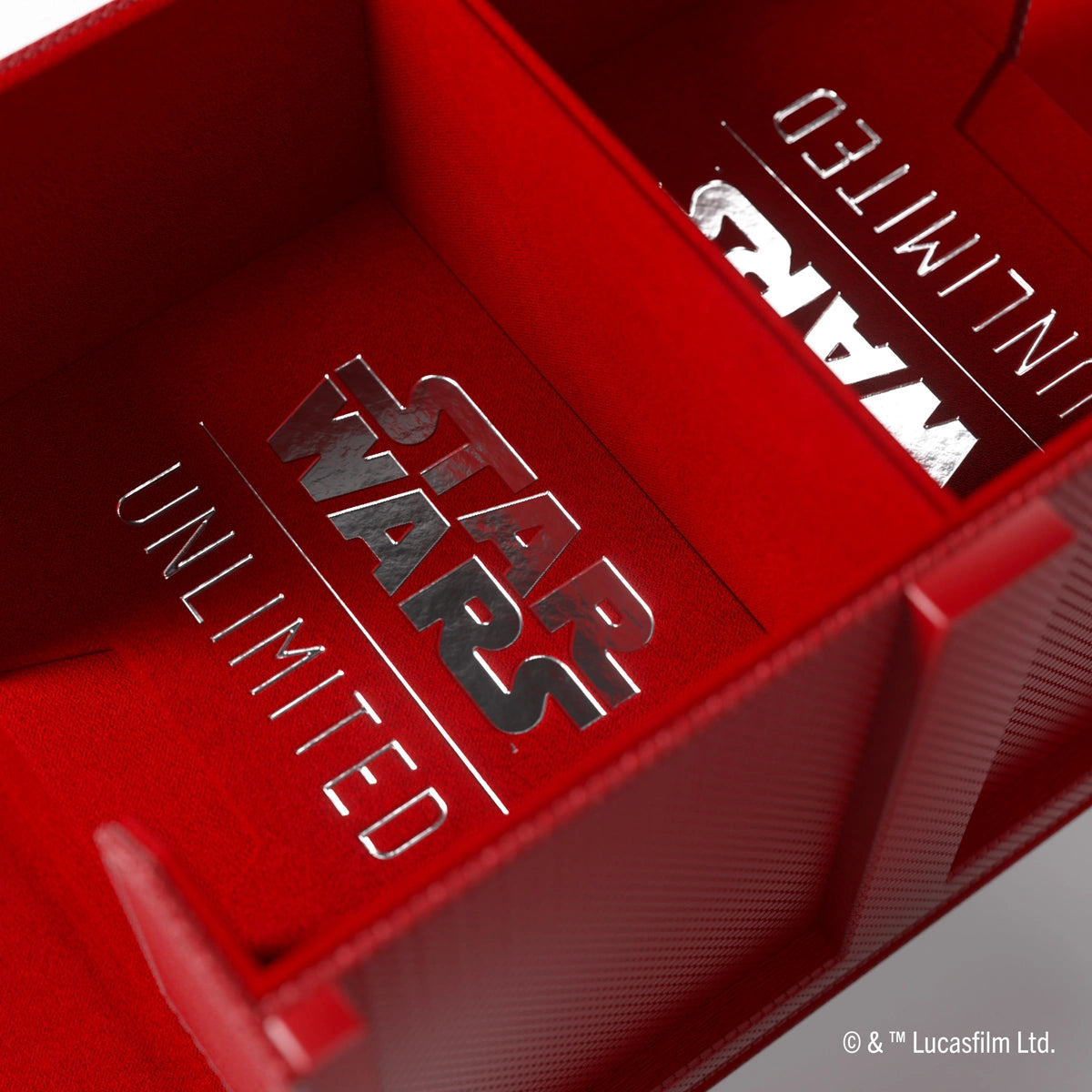 Gamegenic - Star Wars: Unlimited - Double Deck Pod - Estuche para tarjetas - Rojo
