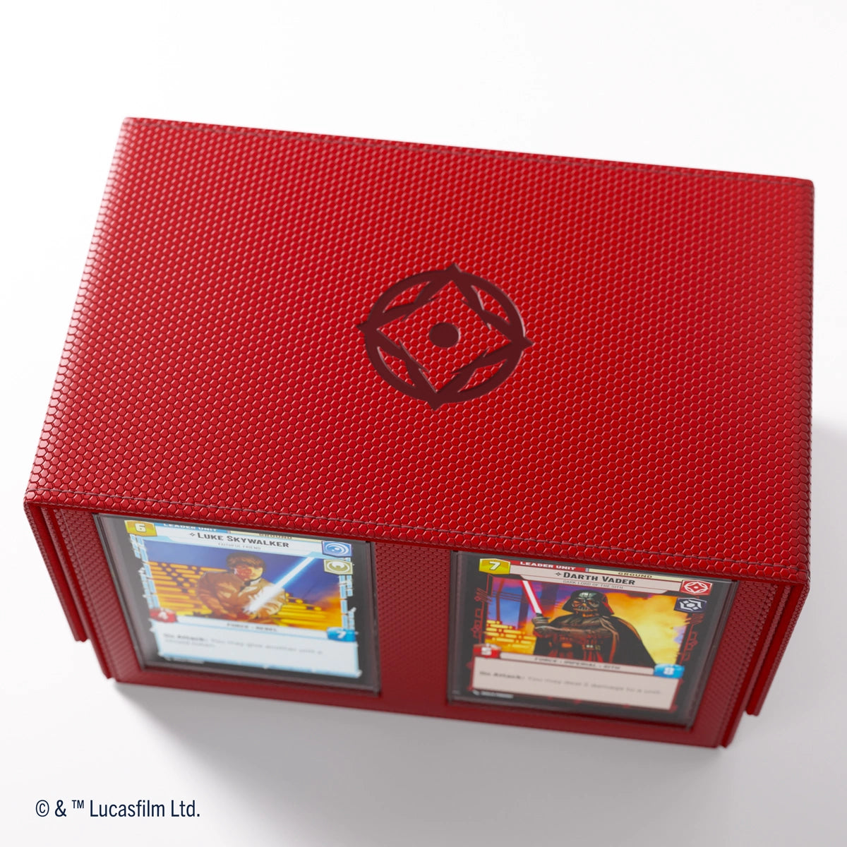 Gamegenic - Star Wars: Unlimited - Double Deck Pod - Estuche para tarjetas - Rojo