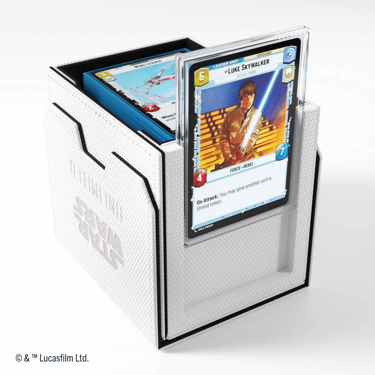 Gamegenic - Star Wars: Unlimited - Deck Pod - Estuche para tarjetas - Blanco
