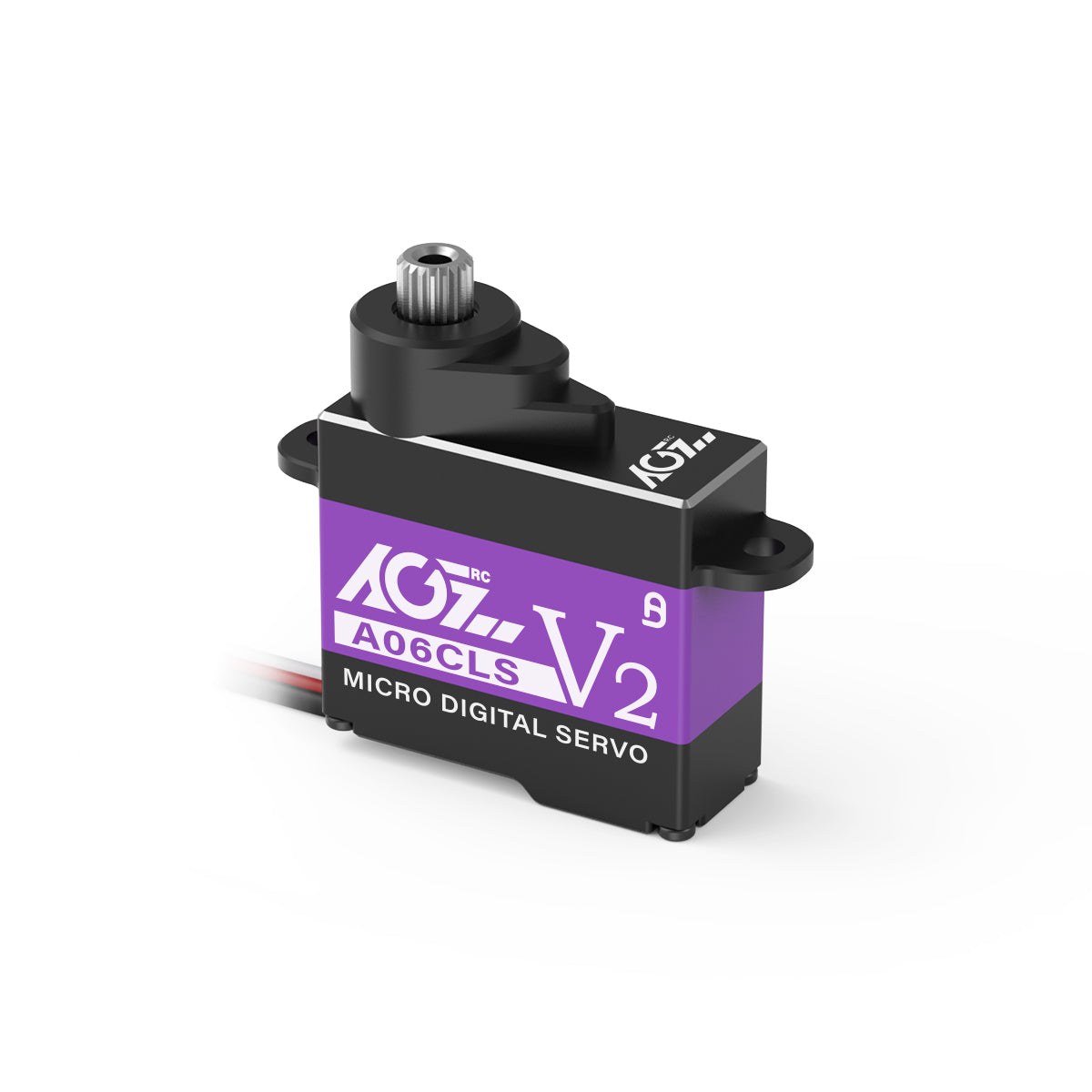 AGFRC - A06CLS V2 SERVO (20T Spline, JST 1.5 Plug) Purple