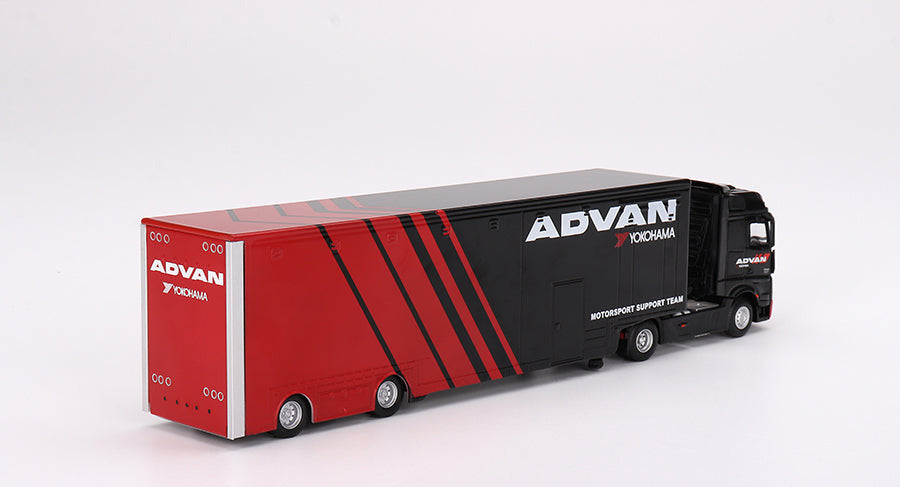 Mini GT - Mercedes-Benz Actros w/ Racing Transporter "ADVAN" 1/64