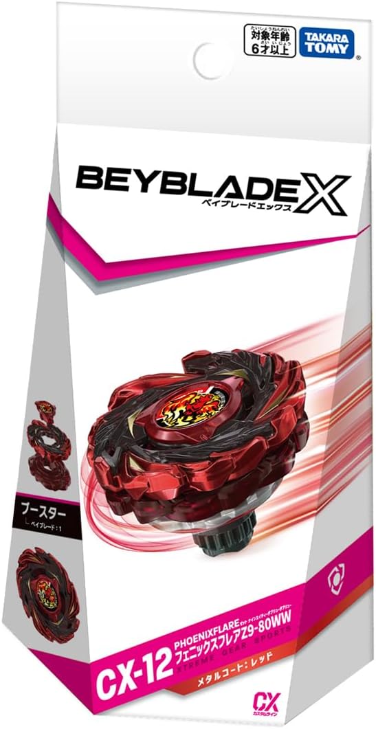 Takara Tomy - Beyblade X CX-12 Booster Fénix Flare Z9-80WW
