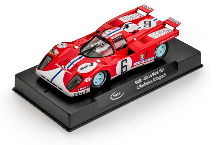 Slot.It - Ferrari 512M 1971 - Manfredini/Gagliardi #6 - '71 Le Mans