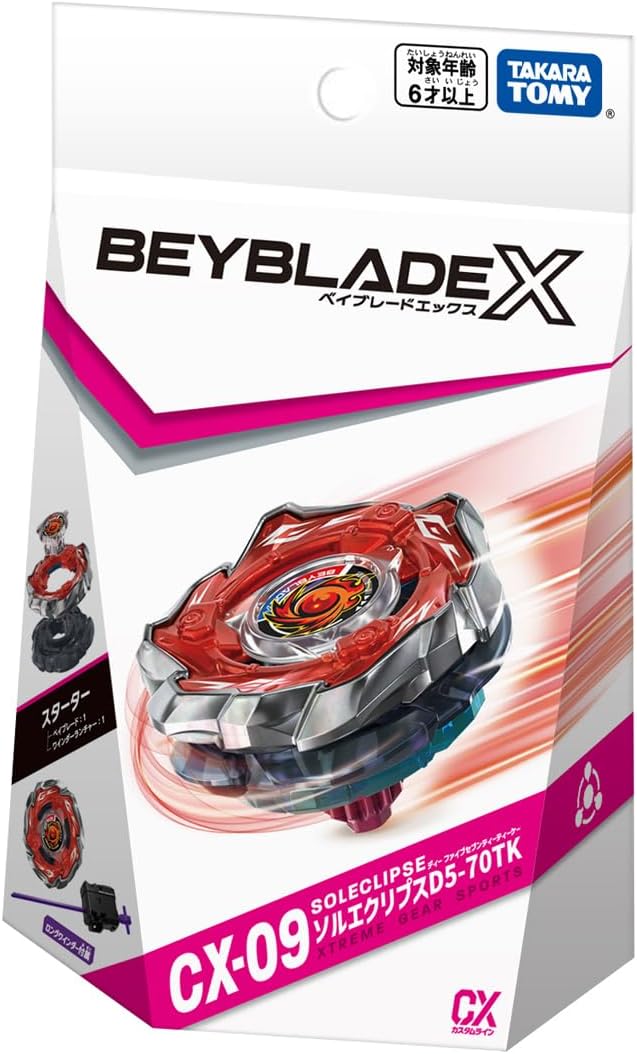 Takara Tomy - Beyblade X CX-09 Starter Sol-Eclipse D5-70TK