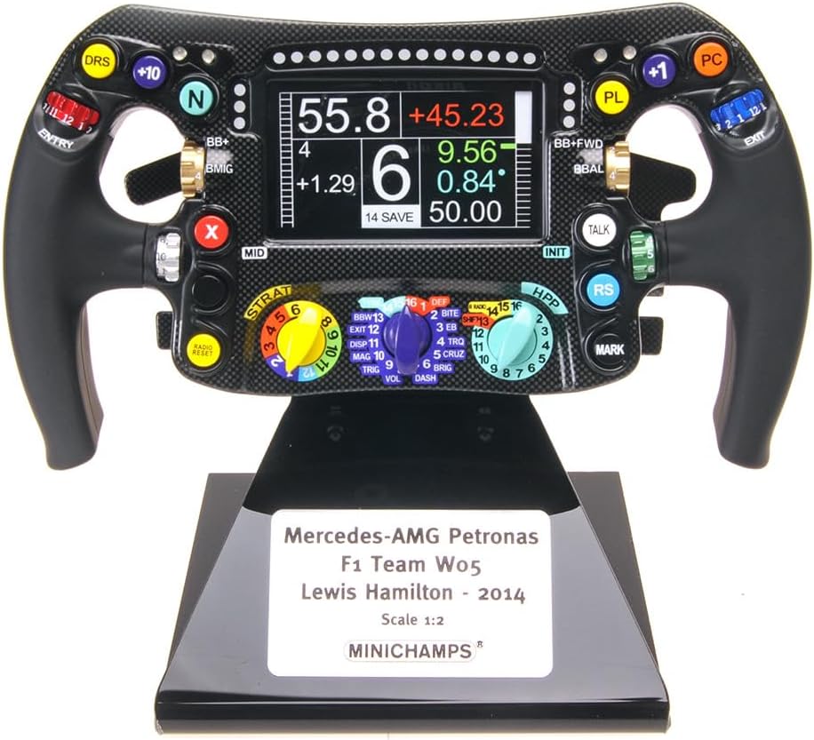 Minichamps - L. Hamilton Mercedes F1 W05 #44 fórmula 1 Campeón del mundo 2014 volante, escala 1:2