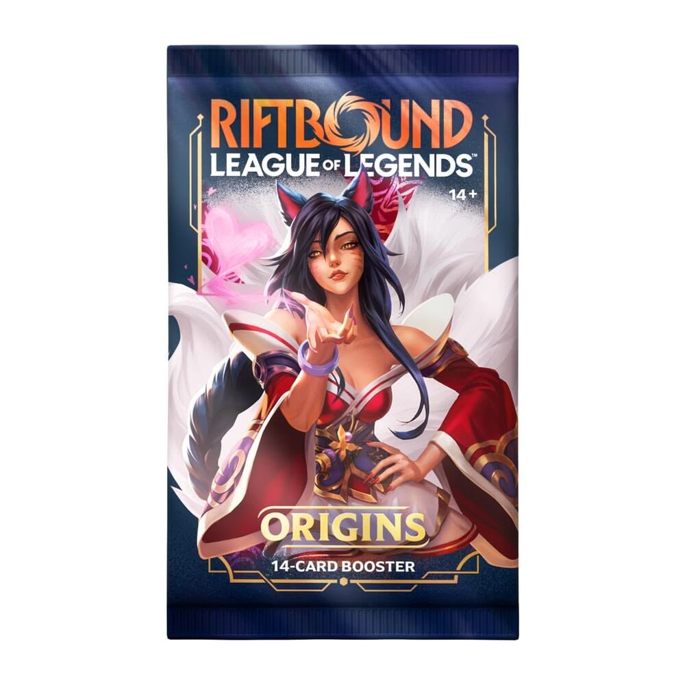 Riftbound TCG: Set 1- Origins- Sobre Booster - 14 cartas por booster (Ingles)