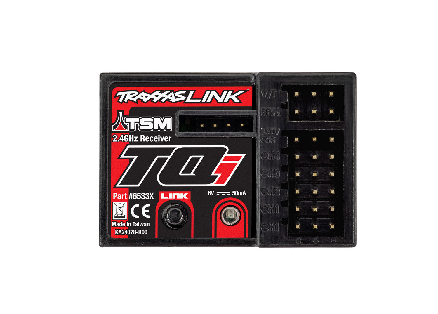 Traxxas - TQi Receiver 2.4GHz with telemetry & TSM® (5-channel)