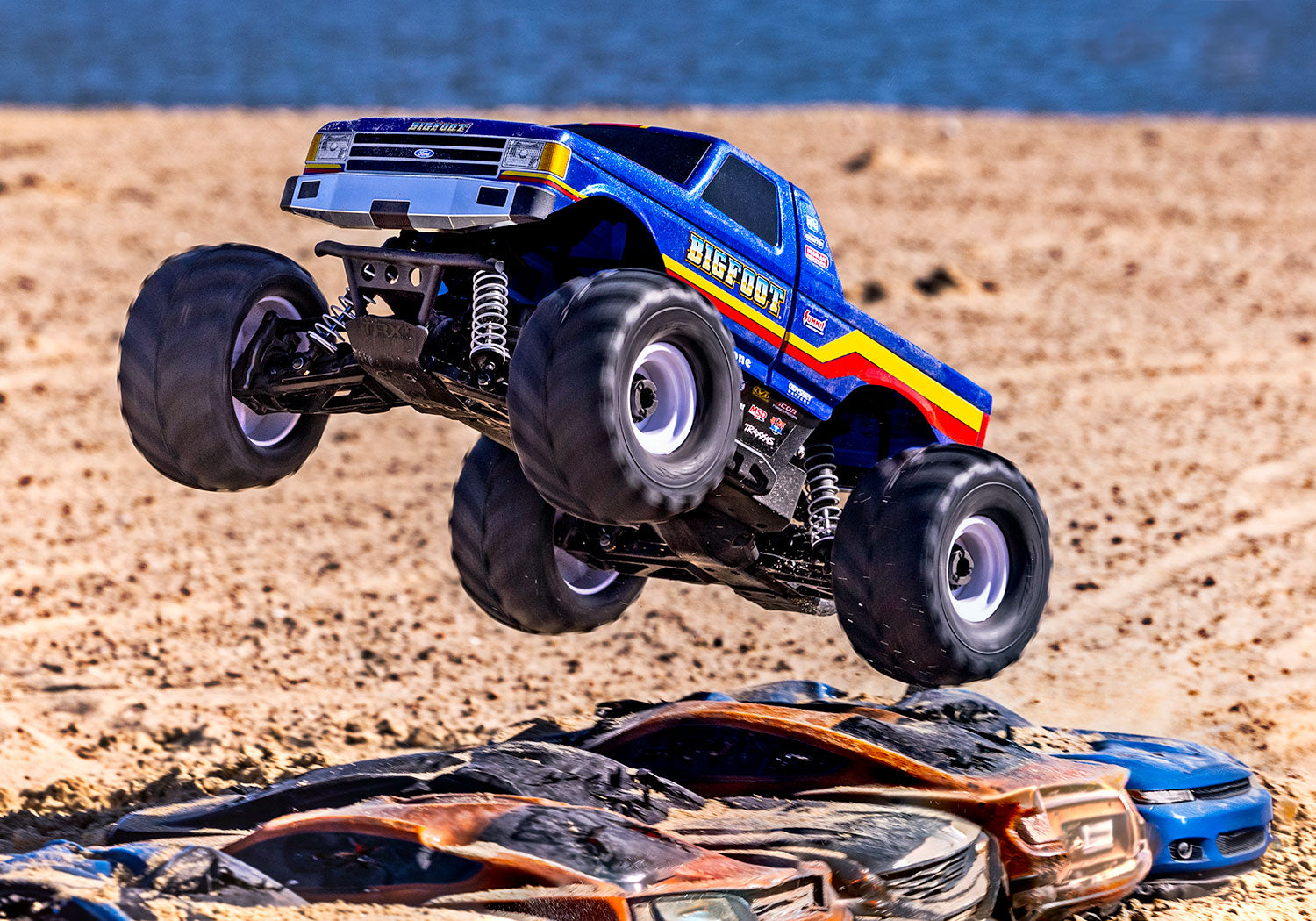Traxxas - Bigfoot® 1/10 RTR 4WD Brushless Monster Truck w/BL-2s ESC & TQ 2.4GHz Radio, Azul