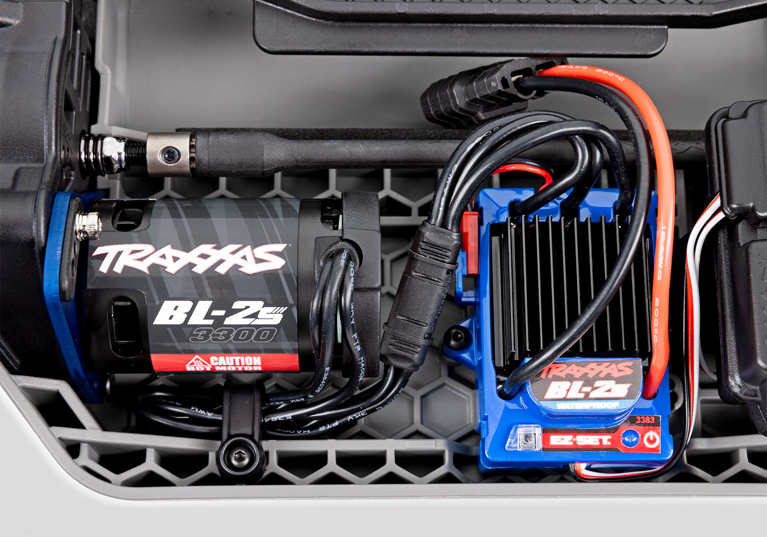 Traxxas - Rustler 1/10 4X4 Brushless RTR Stadium Truck w/BL-2S ESC, TQ 2.4GHz Radio, Roja