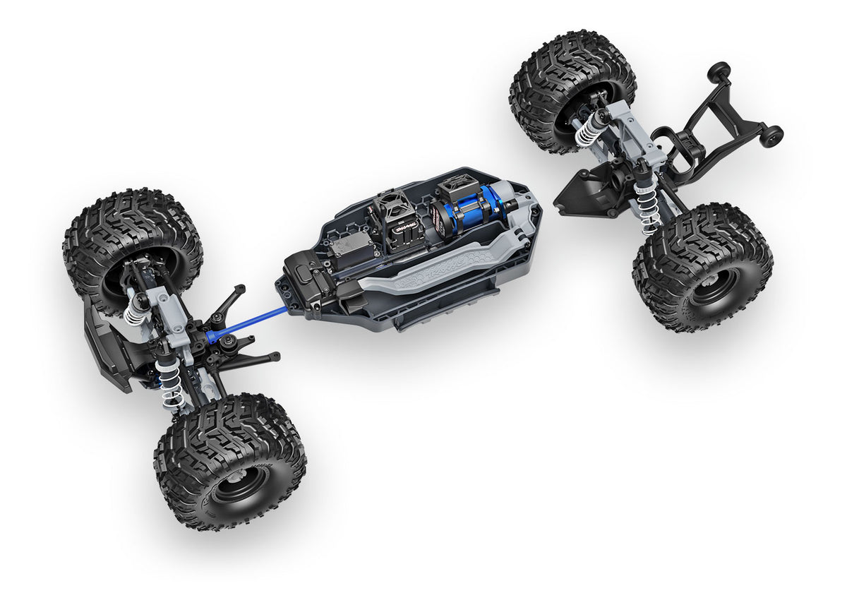 Traxxas - Stampede® 4x4 VX3 1/10 RTR 4WD Brushless Monster Truck w/VX3 ESC, TQi™ Sport 2.4GHz Radio & TSM®, Naranja