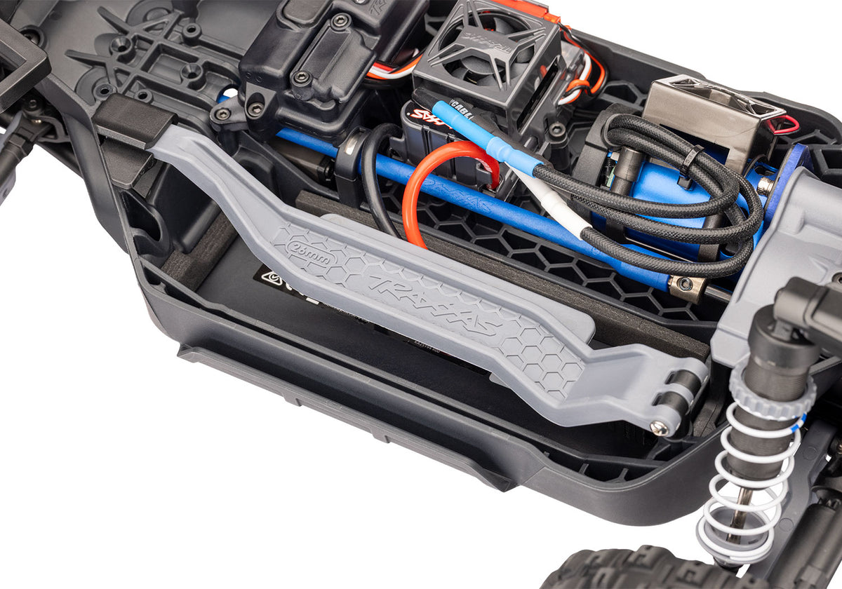 Traxxas - Rustler® 4x4 VX3 1/10 RTR 4WD Brushless Stadium Truck w/VX3 ESC, TQi™ Sport 2.4GHz Radio & TSM®, Morada