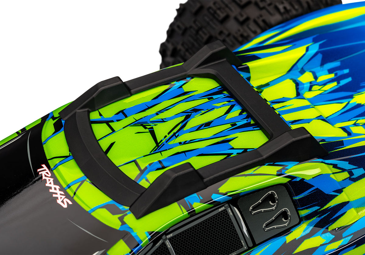 Traxxas - Rustler® 4x4 VX3 1/10 RTR 4WD Brushless Stadium Truck w/VX3 ESC, TQi™ Sport 2.4GHz Radio & TSM®, Morada