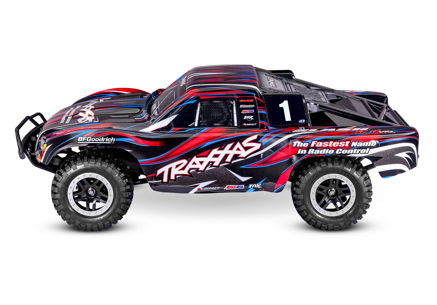 Traxxas - Slash VXL 1/10 RTR 4x4 Brushless Short Course Truck w/TQi™ 2.4GHz Radio & TSM®, Roja