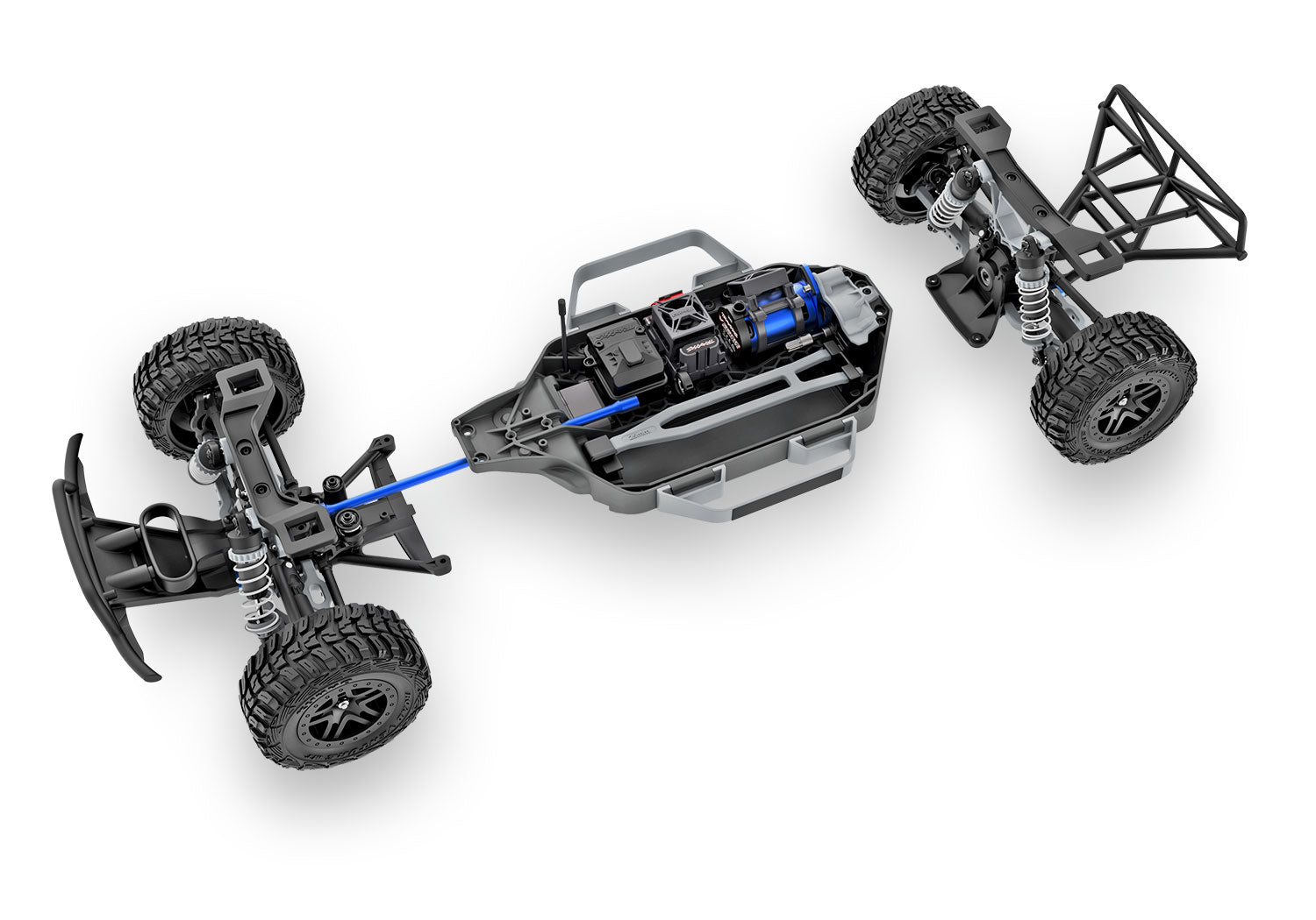 Traxxas - Slash® 4x4 VX3 1/10 RTR 4WD Brushless Short Course Truck w/VX3 ESC, TQi™ Sport 2.4GHz Radio & TSM®, Verde