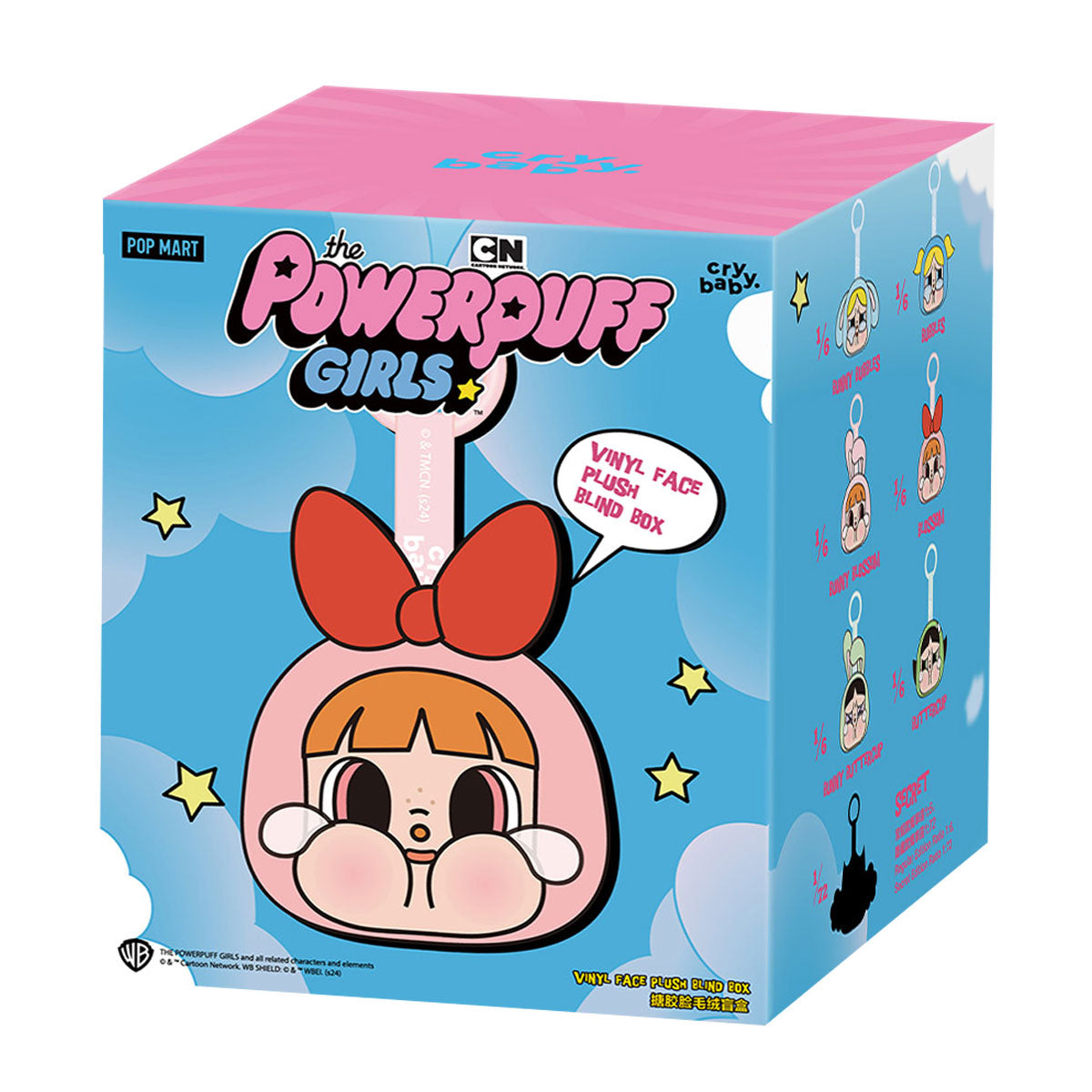 Pop Mart - Crybaby x Las Chicas Superpoderosas, Vinyl Face Plush, Caja misteriosa (Figura Sorpresa)