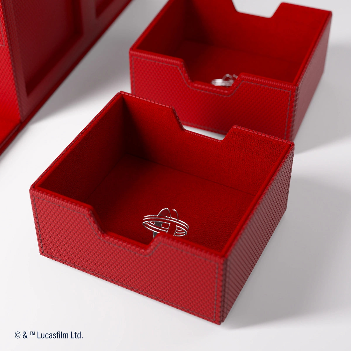 Gamegenic - Star Wars: Unlimited - Double Deck Pod - Estuche para tarjetas - Rojo