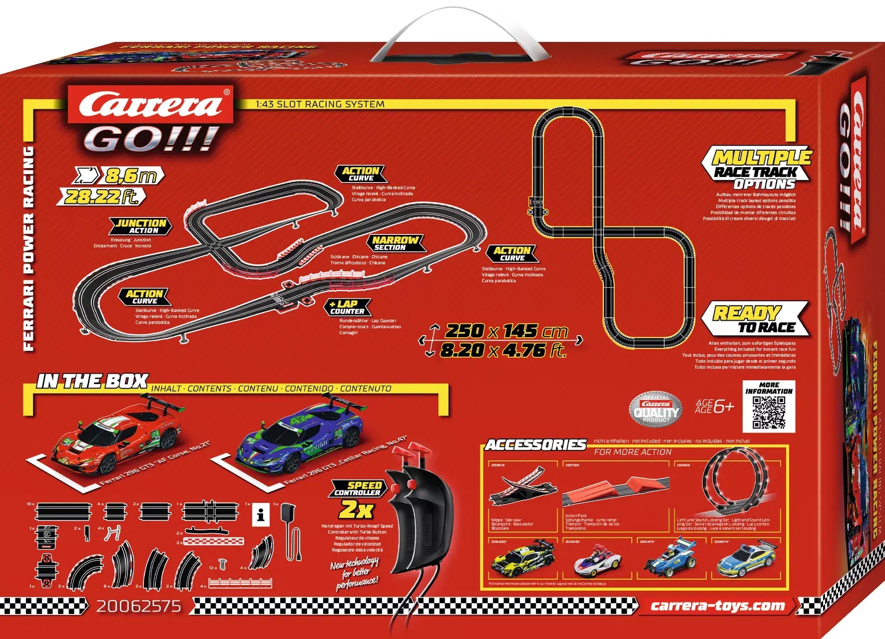 Carrera - Ferrari Power Racing, Escala 1/43