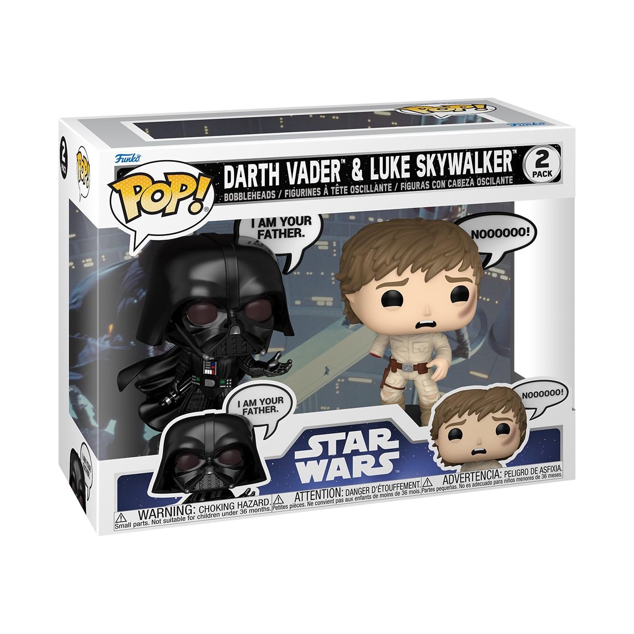 Funko Pop: Star Wars: Darth Vader & Luke Skywalker 2 Pack