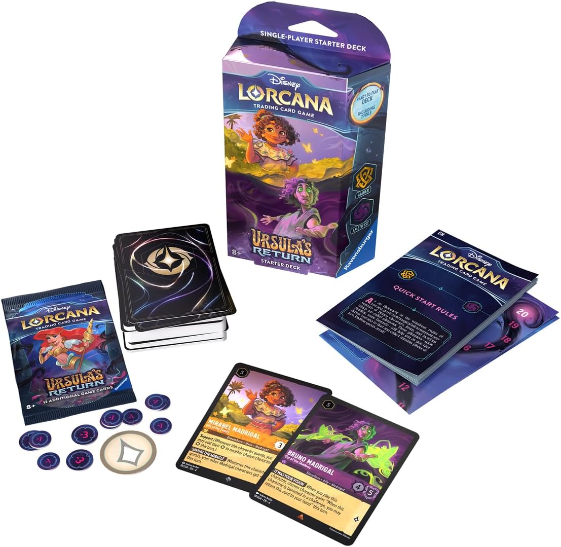 Ravensburger - Disney Lorcana: Ursula's Return - Starter Deck (Amber & Amethyst)