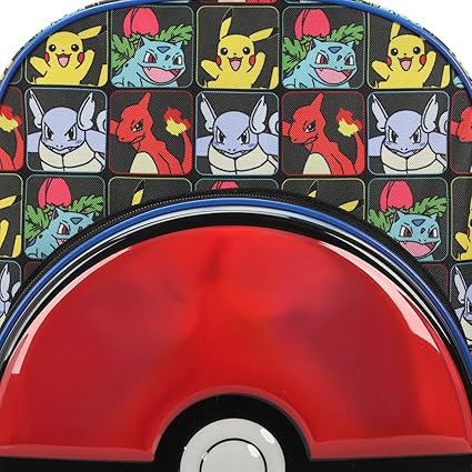 Pokemon - Mochila "Pokebola" con bolsillo circular frontal