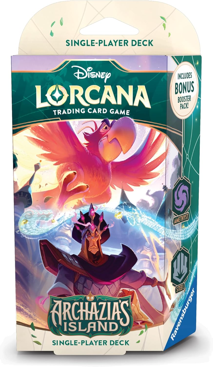 Ravensburger - Disney Lorcana: Archazia's Island - Starter Deck (Amethyst & Steel) (Ingles)